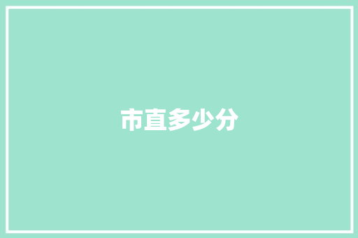 市直多少分 说明文范文