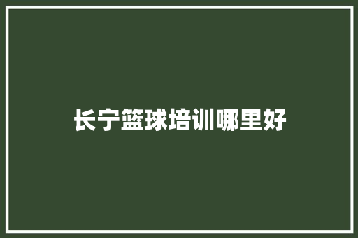 长宁篮球培训哪里好 诗歌范文